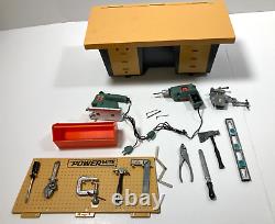 IDEAL POWER MITE BATTERY OPERATED WORKSHOP with Tools in Original Box