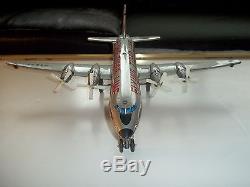 INCREDIBLE 1950's 100% FUNCTIONAL Marx Battery Operated Swing Tail Tin Plane