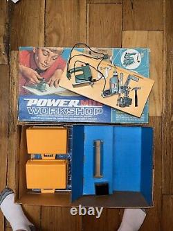 Ideal 1969 Power Mite Workshop Vintage Battery Operated Tools 4 power & 6 hand