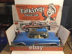 Ideal Talking Police Car 1950's Within Its Original Box