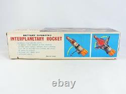 Interplanetary Rocket Battery Operated MEGO Y Yonezawa Japan with Box space ship