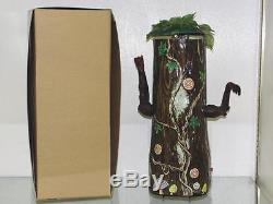 Japan Marx Kooky Spooky Whisling Tree Tin Battery Operated Toy + Repro Box