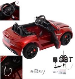 Jaguar F-TYPE 12V Kids Ride On Power Wheels Car With RC Remote Mp3 Red NEW