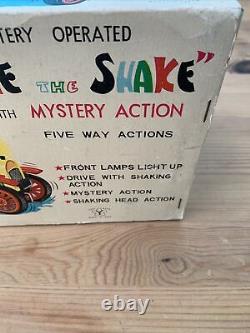 Jake The Shake Japanese Battery Operated Tin Car Still In It's Original Box
