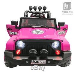 Jeep Style 12V Electric Kids Ride On Car with Remote control, Facelift Grille