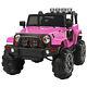 Jeep Style 12v Ride On Car Truck Remote Control 3 Speed Led Lights Pink