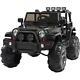 Jeep Wrangler Black 12v Battery Ride On Car Truck Rc Remote Control 3 Kids Toy