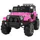 Jeep Wrangler Pink 12v Battery Ride On Car Truck Rc Remote Control 3 Kids Toy
