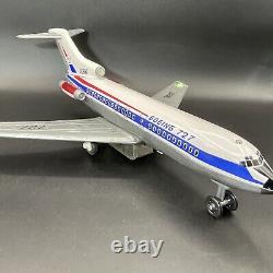 Jet Boeing 727 Toy Airplane Vintage Battery Operated Plastic Metal Engine Works