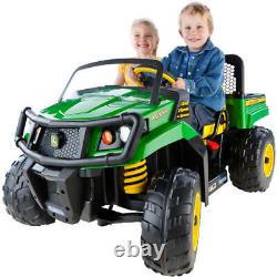 John Deere Kids Ride-On Gator XUV Battery-Powered Dump Bed Tailgate Age 3-8 yrs