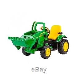 John Deere Ride On Toy Battery Powered Tractor Front Loader Quad Power Wheels