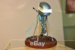 K&O 1955 Evinrude 25 HP Toy Outboard Motor DEALER DISPLAY with Box, Stand -WORKS