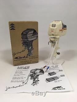 K & O Made From Motor 1960 Gale Sovereign 60HP Toy Outboard Motor With Box & Sht