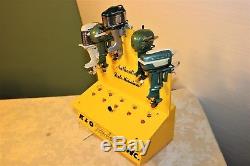 K&o Toy Outboard Five Motor Dealer Display Stand With Motors All Working