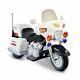 Kid Motorz Police Motorcycle 12-volt Battery-powered Ride-on, Black And White