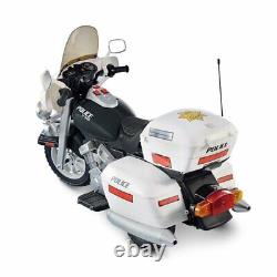 Kid Motorz Police Motorcycle 12-Volt Battery-Powered Ride-On, Black and White