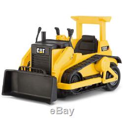 Kid Trax CAT Bulldozer 12 Volt Battery Powered Ride On Electronic Motor Yellow