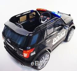 Kid ride on car 12v Ride on Car Ford Explorer style POLICE BJ9935 black Ride Toy
