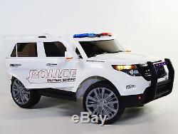 Kid ride on car 12v Ride on Car Ford Explorer style POLICE BJ9935 white Ride Toy