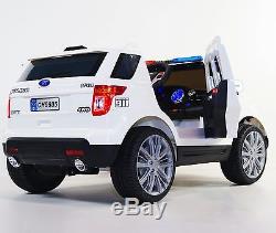 Kid ride on car 12v Ride on Car Ford Explorer style POLICE BJ9935 white Ride Toy