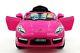Kiddie Roadster 12v Kids Electric Ride-on Car R/c Parental Remote Hot Pink