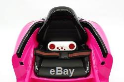 Kiddie Roadster 12V Kids Electric Ride-On Car R/C Parental Remote Hot Pink