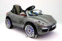 Kiddie Roadster 12V Kids Electric Ride-On Car with R/C Parental Remote Gray