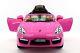 Kiddie Roadster 12v Kids Electric Ride-on Car With R/c Parental Remote Pink