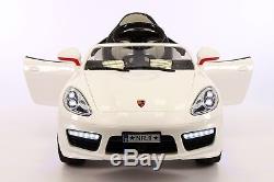 Kiddie Roadster 12V Kids Electric Ride-On Car with R/C Parental Remote White