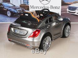 Kids 12V Ride On Car Mercedes-Benz S600 with RC / Remote Control Silver
