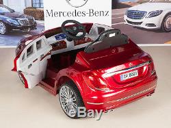Kids 12V Ride On Car Mercedes-Benz S600 with RC / Remote Control Silver