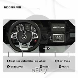 Kids 2 Seats 12V Mercedes-Benz GLS63 AMG Kids Ride On Car Electric Cars with RC