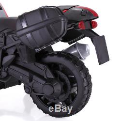 Kids 4 Wheel Electric Motorcycle Car 6V Bike Battery Powered Ride On Toy Car Red