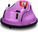 Kids Astm-certified Electric 6v Ride Bumper Car Withremote Control 360 Spinpurple
