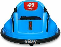 Kids ASTM-Certified Electric 6V Ride Bumper Car With Remote Control 360 SpinBlue