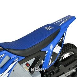 Kids Dirt Bike Motorcycle Electric 24 Volt Battery 14 MPH Blue Children Play Toy
