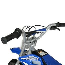 Kids Dirt Bike Motorcycle Electric 24 Volt Battery 14 MPH Blue Children Play Toy