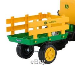 Kids Electric Car Peg Perego Ground Tractor Trailer Baby Racer Children Play Toy