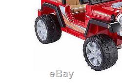 Kids Electric Red Jeep Car Battery Powered Power Wheels Ride On 12 Volt