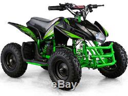 Kids Four Wheeler Mini ATV Dirt Bike Electric Battery Boys Girls Titan 24V Green