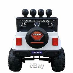 Kids Jeep Style Car Ride On Toy Electric 12V Power Wheels Remote Control MP3 LED