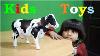 Kids Play With Battery Operated Toy Cow For Children