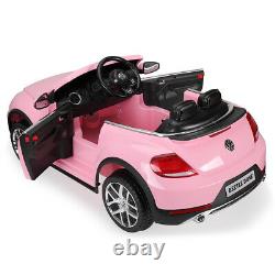 Kids Ride On 12V Car Beetle Style Battery Powered Toy Vehicle withRemote Control