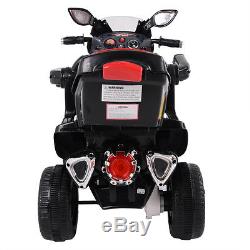 Kids Ride On ATV Quad 4 Wheel Electric Toy Car 6V Battery Power WithRemote Black