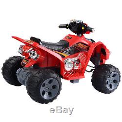 Kids Ride On ATV Quad 4 Wheeler Electric Toy Car 12V Battery Power Led Lights