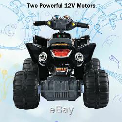 Kids Ride On ATV Quad 4 Wheeler Electric Toy Car 12V Battery Power Led Lights