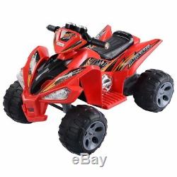 Kids Ride On ATV Quad 4 Wheeler Electric Toy Car 12V Battery Power Red