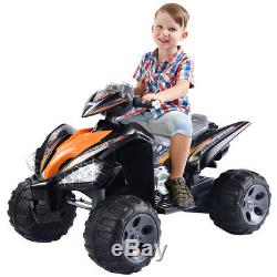 Kids Ride On ATV Quad 4 Wheeler Electric Toy Car Led Lights 12V Battery Power