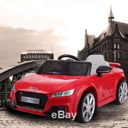 Kids Ride On Audi TT 12V Electric Car Licensed MP3 LED Lights RC Remote Control