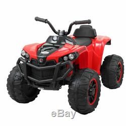 Kids Ride On Car 6V Electric Battery Power Wheels MP3 LED Light Red 2 Speed